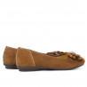 Damen-Ballerinas 181 braun Velours