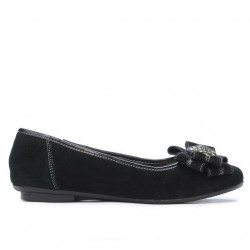 Damen Ballerinas 181 schwarz Velours
