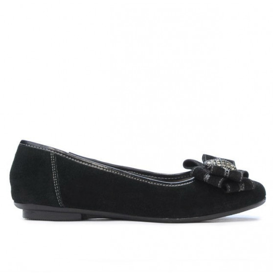 Damen Ballerinas 181 schwarz Velours Damen Ballerinas 181 schwarz Velours