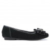 Damen Ballerinas 181 schwarz Velours