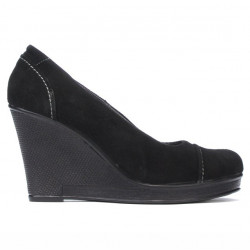 Damen Freizeitschuhe 177 Schwarz Velours