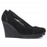 Damen Freizeitschuhe 177 Schwarz Velours