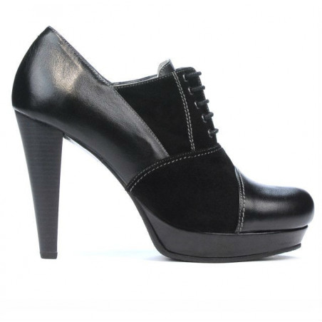 Elegante Damenschuhe 1091 in Schwarz kombiniert