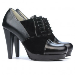 Elegante Damenschuhe 1091 in Schwarz kombiniert