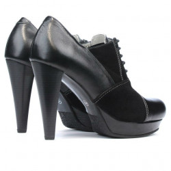 Elegante Damenschuhe 1091 in Schwarz kombiniert