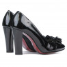Elegante Damenschuhe 1226 Lack Schwarz