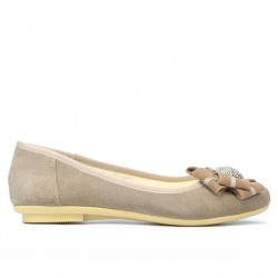 Damen-Ballerinas 181 Sand Velours