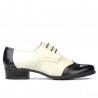 Damen Freizeitschuhe 691 Lack Schwarz+Beige