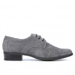 Damen Schuhe 691 grau Velours