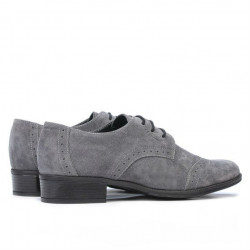Damen Schuhe 691 grau Velours