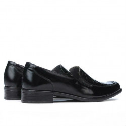 Damen-Casual-Schuhe 649 Croco Lack Schwarz