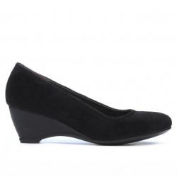 Damen Freizeitschuhe 152-1 Schwarz Velour