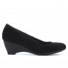 Damen Freizeitschuhe 152-1 Schwarz Velour