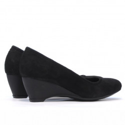 Damen Freizeitschuhe 152-1 Schwarz Velour