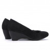 Damen Freizeitschuhe 152-1 Schwarz Velour