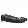 Damenschuhe Ballerinas 632 Schwarz kombiniert
