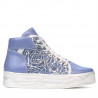 Damenstiefel 3311 blau kombiniert