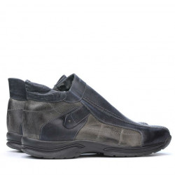Herrenstiefel 416m Tuxon schwarz+grau