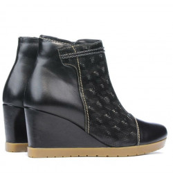 Damenstiefel 1143 schwarz kombiniert