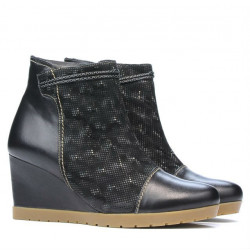 Damenstiefel 1143 schwarz kombiniert