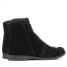Herrenschuhe 413 schwarz Velours