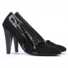 Elegante Damenschuhe 1208 schwarz Antilope+schwarzer Lack
