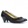 Elegante Damenschuhe 1064 schwarz+schwarz Antilope