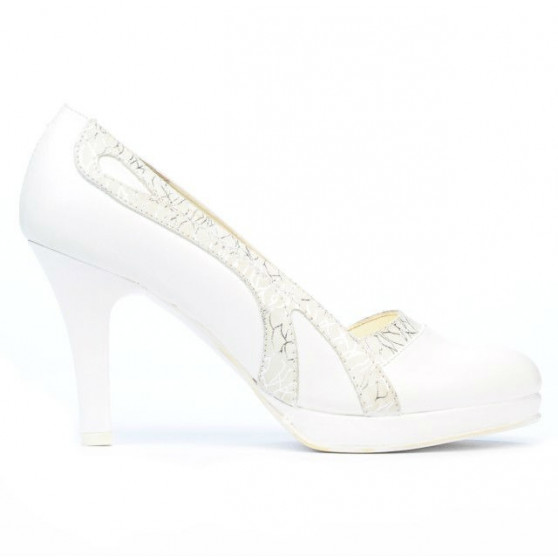 Elegante Damenschuhe 1208pl weiß kombiniert Elegante Damenschuhe 1208pl weiß kombiniert