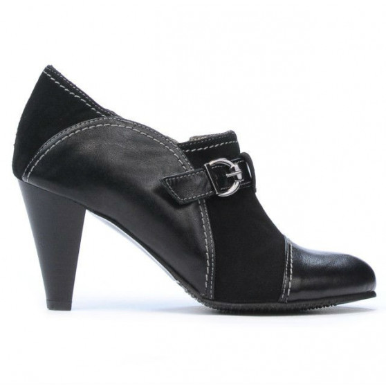 Elegante Damenschuhe 1210 schwarz Wildleder kombiniert Elegante Damenschuhe 1210 schwarz Wildleder kombiniert