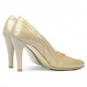 Elegante Damenschuhe 1218 Lack Beige