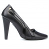 Elegante Damenschuhe 1208 Schwarz + Lackschwarz