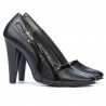 Elegante Damenschuhe 1208 Schwarz + Lackschwarz