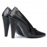 Elegante Damenschuhe 1208 Schwarz + Lackschwarz