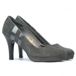 Elegante Damenschuhe 1086 graue Antilope