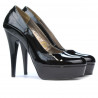 Elegante Damenschuhe 1201 Lack Schwarz