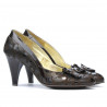 Elegante Damenschuhe 1065 Lack Kaffee+Ballon