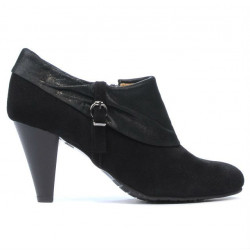 Elegante Damenschuhe 1089 schwarz Antilope kombiniert