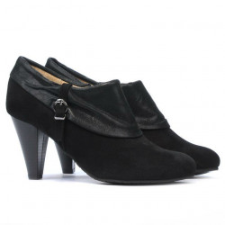 Elegante Damenschuhe 1089 schwarz Antilope kombiniert