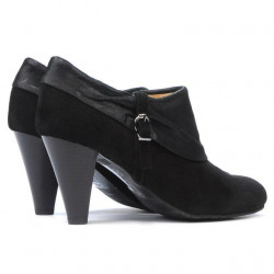 Elegante Damenschuhe 1089 schwarz Antilope kombiniert