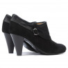 Elegante Damenschuhe 1089 schwarz Antilope kombiniert