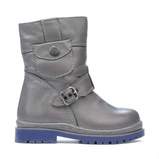 Graue Kleinkindstiefel 22c Graue Kleinkindstiefel 22c