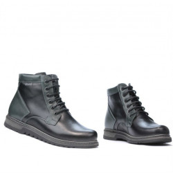 Herrenstiefel 497 schwarz+grau