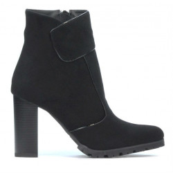 Damenstiefeletten 1168 schwarz Antilope