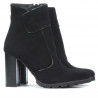 Damenstiefeletten 1168 schwarz Antilope