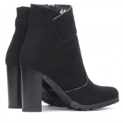 Damenstiefeletten 1168 schwarz Antilope