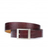 Damen Gürtel 02m Kroko Weinrot