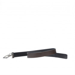 Damen Gürtel 02m zweifarbig schwarz+kaffee