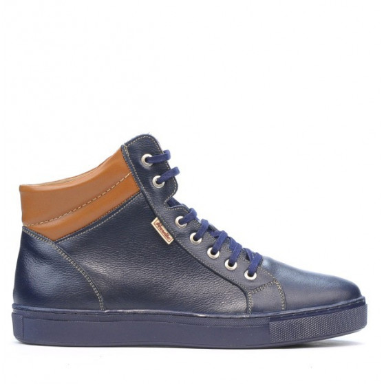 Herrenstiefel 4103 Indigo+Braun Herrenstiefel 4103 Indigo+Braun