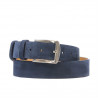 Herren-/Damen-Gürtel 01b blau Velours