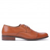 Elegante Herrenhalbschuhe 838 Cognac Braun